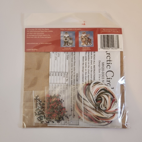 Mill Hill Arctic Circle Santas Stiched And Beaded Kit Nunavut Santa MH20-9303 - Picture 2 of 2